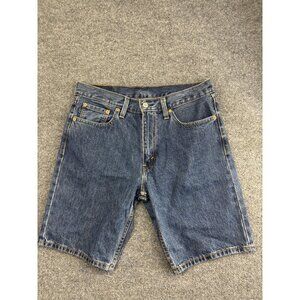 Levis Shorts Mens 33 Blue Denim Jean Cutoff Five Pocket Classic Casual